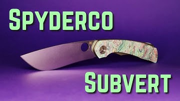 Customizing The Spyderco Subvert Pocket Knife!!! #handmade #edc