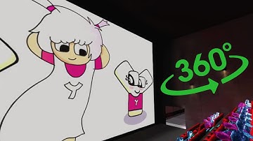 Alphabet lore 360° - CINEMA HALL | Letter F  react to Alphabet Lore meme #1 | VR/360° Experience