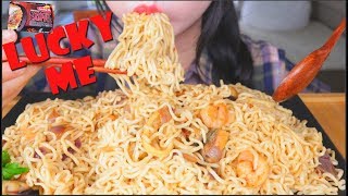ASMR SEAFOOD PANCIT CANTON FILIPINO LUCKY ME | EXTRA SPICY | EATING SOUNDS | NO TALKING