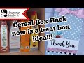 Cereal Box Hack Turned Treat Box