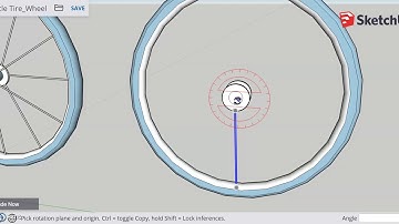 Sketchup Tutorial - Bicycle Wheels and Tires - Part 2
