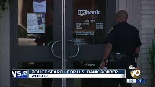 Police search for US Bank robber