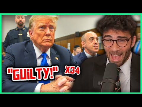 Thumbnail for Donald Trump CONVICTED on 34 Counts | Hasanabi Reacts