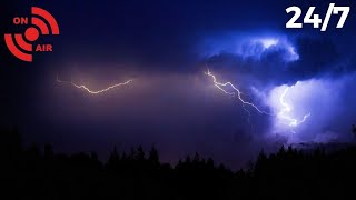 Thunderstorm Sounds for Sleeping, Relaxing, Stress | Rolling Thunder, Lightning & Rain Sounds