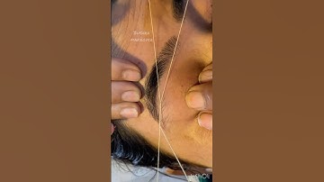 Eyebrow threading tutorial/ eyebrow threading #eyebrowthreading  #shorts #viralvideo #threading