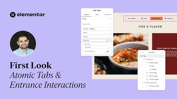 Atomic Tabs & Entrance Interactions - Elementor First Look with Roi ✨