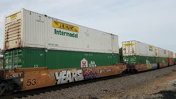 NS 213 Intermodal Taylors, SC w/CSX leader and PRLX 3rd