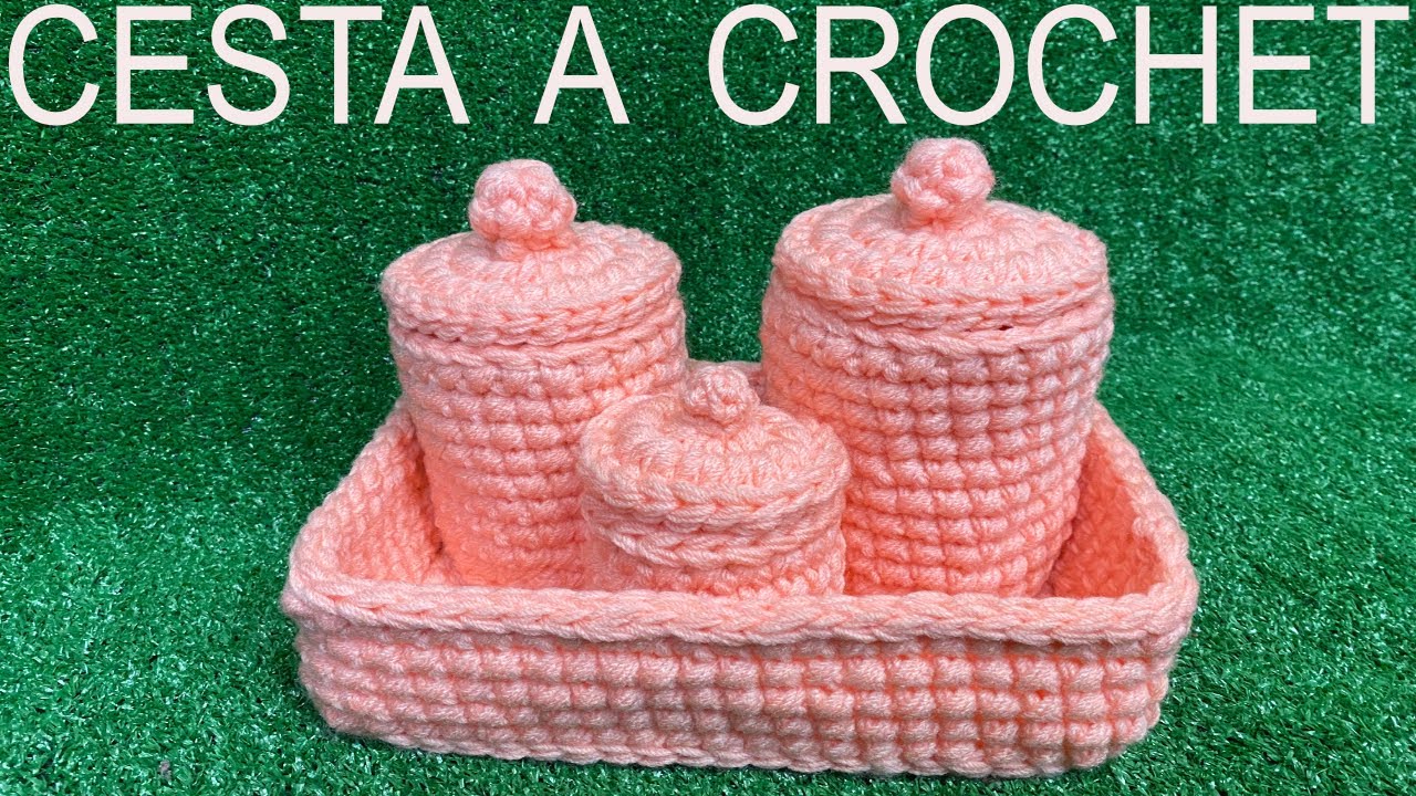 PASO A PASO PARA TEJER CANASTA A CROCHET