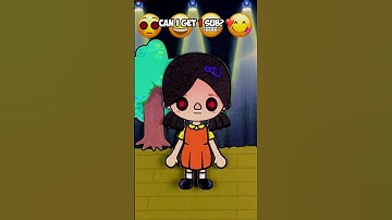 😂 #squidgame #tocaboca Squid Game doll in paper Toca life world #tocaworld #shorts