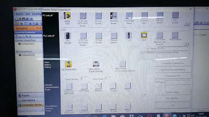 uploading program from Mitsubishi fx3g plc through HMI USB communication port