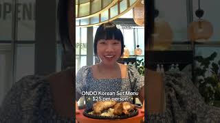 25 Per Person Korean Set Menu