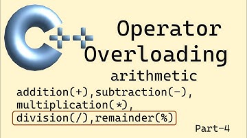 C++ basics: Operator overloading - Part 4 (division, remainder)
