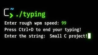 This C Program types like a human