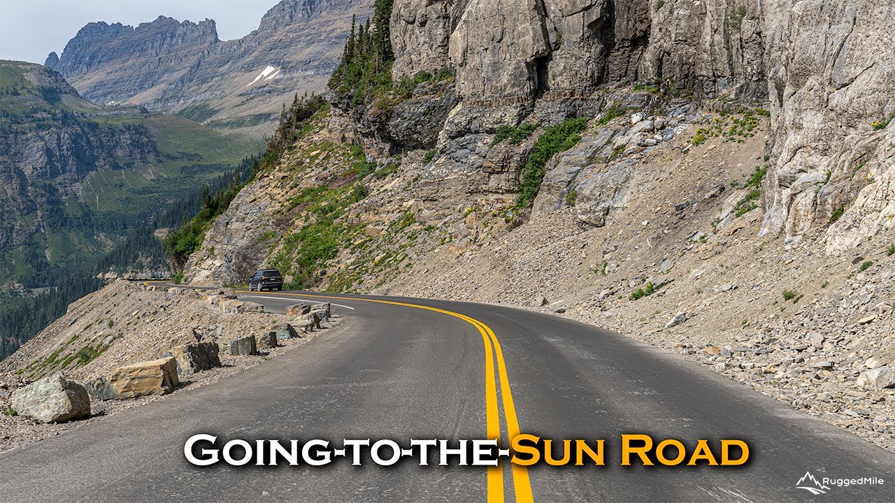 GoingToTheSunRoad Full Drive Footage from East to West YouTube