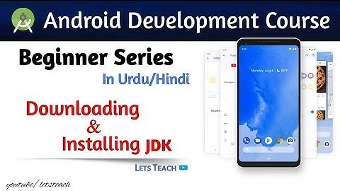 2 -How to Download and Install JDK for Android Studio |Android App Development (Urdu / Hindi )