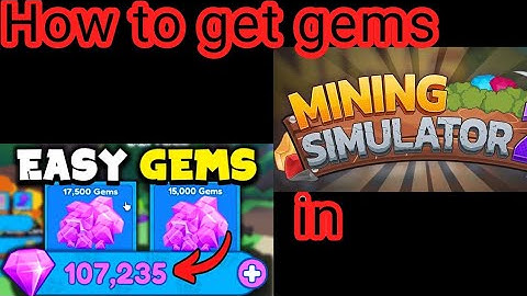 How to get gems fast in mining simulator 2 |ROBLOX