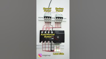 CSQ three phase ATS wiring diagram| How to connect 100A 125A Automatic transfer switch with MCB