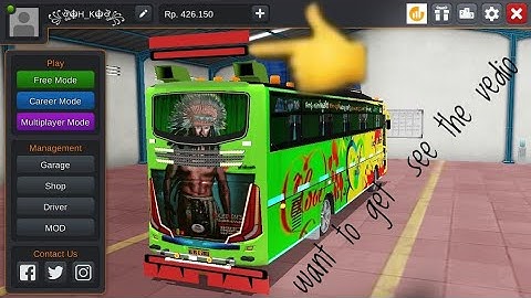 How to put disco light in bus simulator Indonesia for bus // Bussid lovers