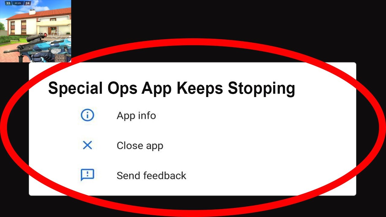 Fix Special Ops App Keeps Stopping | Special Ops App Crash Issue ...