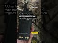 This Radio Was Damaged During a Russian Attack #warinukraine