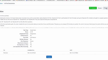 Canvas Quiz Adjust Points