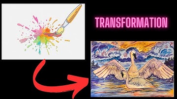 Complete version of the swan lake process #arttherapy #expressivearts #timelapse #artchallenge #love