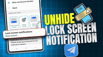How to Unhide Telegram Lock Screen Notifications | Fix Telegram Lock Screen Notification Not Showing
