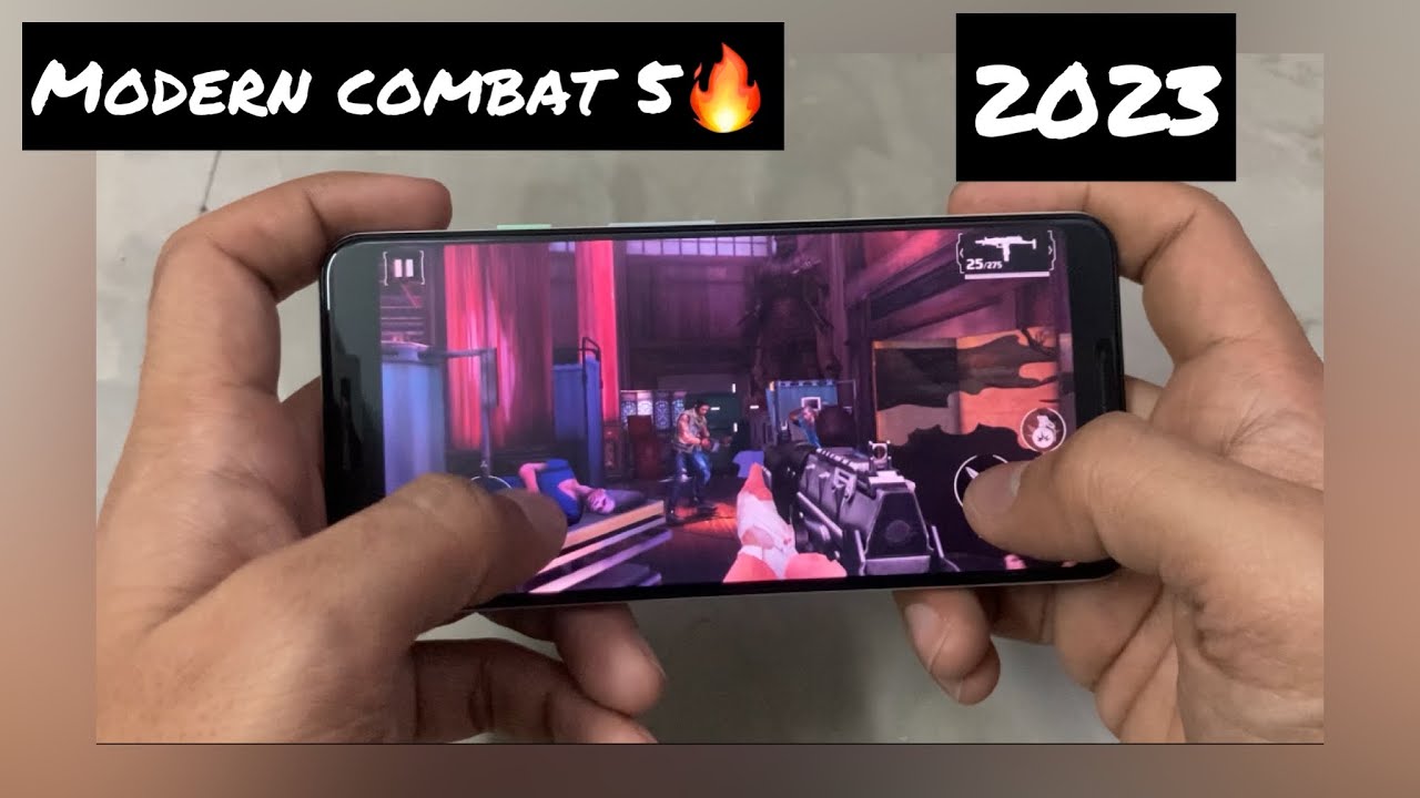 Modern Combat 5 Handcam Gameplay In Google Pixel 3 🔥2023