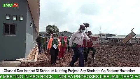 Obaseki Don Inspect Di School of Nursing Project, Say Students Go Resume November.