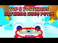 Top 5 times Youtubers Hatched Huge pets in Roblox Pet Simulator X !