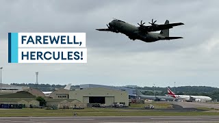 End of an era: RAF flies workhorse C130J Hercules for final time