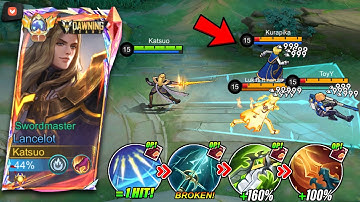 LANCELOT NEW FULL DAMAGE BUILD FOR ONE SHOT 2025!! 🔥 (99% BROKEN) - MLBB