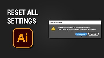 How to Reset Settings to Default in Adobe illustrator ? illustrator Tips