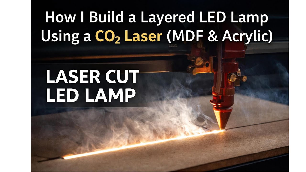 Как я создаю многослойную светодиодную лампу с помощью CO₂-лазера (МДФ и акрил)
