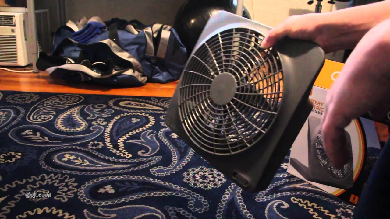 O2cool 10 Inch Portable Fan With Ac Adapter Review Youtube