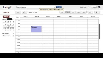 Google Calendar Fundamentals: Using Quick Add to Create Events