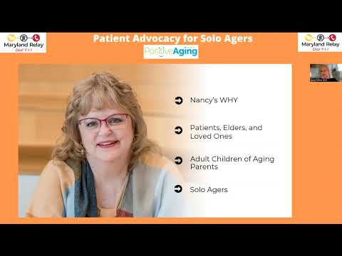 Patient Advocacy for Solo Agers