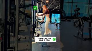 How to PROPERLY Cable Step Up (GLUTE FOCUSED) #glutes #glutesworkout #legday