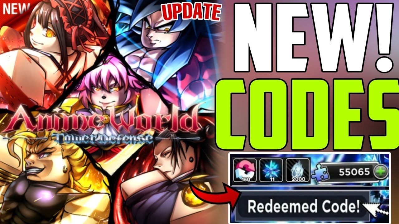 NEW UPDATE ]ANIME WORLD TOWER DEFENSE ROBLOX CODES 2024 - ANIME WORLD ...