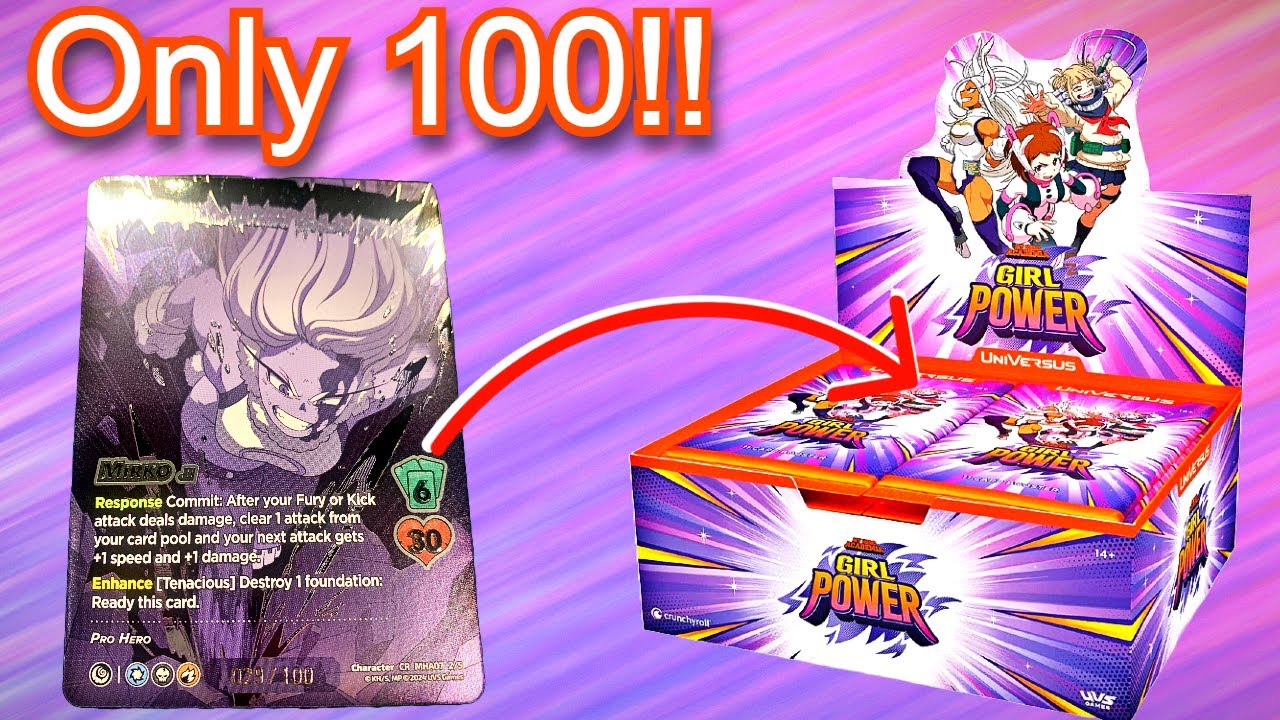 universus my hero academia girl power booster box opening - YouTube