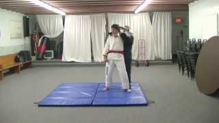 Another way of slipping a punch with a parry and strike, leading to...
