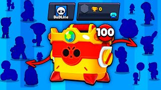 100 OMEGA BOX on 0 TROPHY Account🎁- Brawl Stars