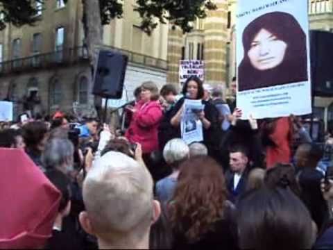 protest the pope Maryam Namazie's speech-LONDON.UK...