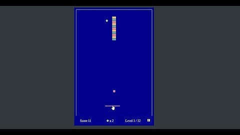 Simple Arkanoid Game using JavaScript