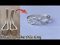 Double knot silver ringjewelry makinghow to make luke