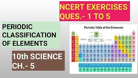 10th Science, Ch-5||Ncert Exercises, Q- 1 to 5||Part-1||Study with Farru
