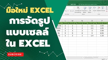 มือใหม่ Excel การจัดรูปแบบเซลล์ใน Excel ให้สวยงามและเป็นระเบียบใน 2 นาที