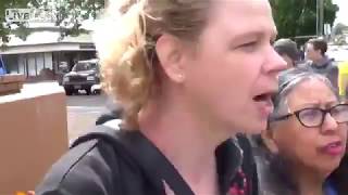 Antifa Trans man punches based black man loses fight