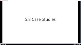 5.8 Case Studies