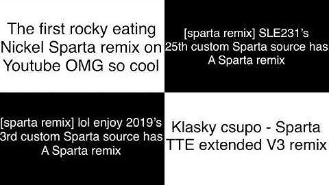 Sparta remixes side by side 57 (lazy butterfly redux version)